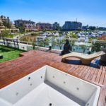 Jacuzzi frente a la Bahía de Nordelta